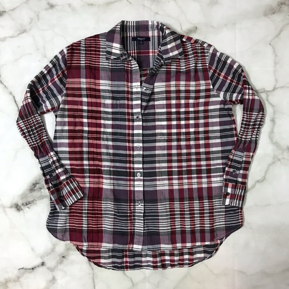 Madewell Button Down Top with Front Pockets - Picture 1 of 7